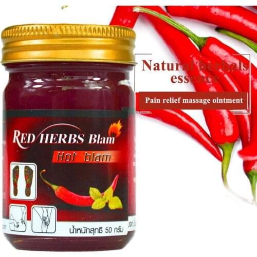 Thai Capsacin Oil Balm Active Oil Rheumatic Pain and Leg Pain Shoulder Osteoarthritis Bone Spurs Cervical Spondylosis