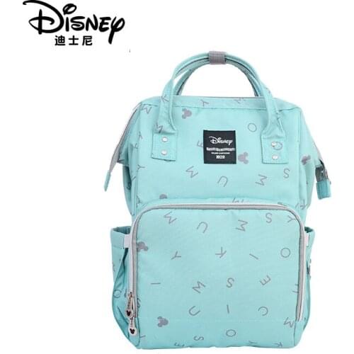 Disney Woman Backpack Zipper Letter Bag Girl Schoolbag Student Bookbag Large Capacity Waterproof Travel Bag Boy Handbag