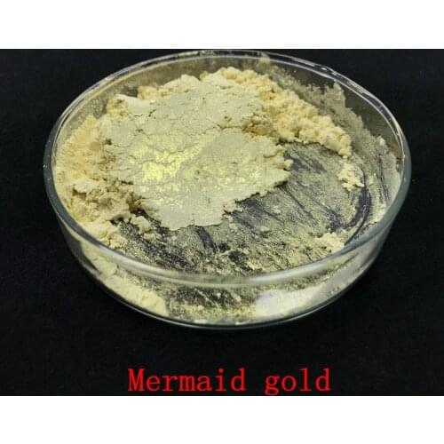 Gold Mermaid Effect Powder Make UP Eyeshadow Soap Dye Soap Pigment Mica Powder Nail glitter Pearlescent Pigment 100g