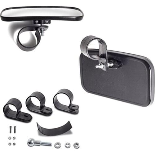 1PCS UTV ATV Universal Center View Mirrors Convex Wide Vision Side Mirrors For 1.5/1.75/2 Inch