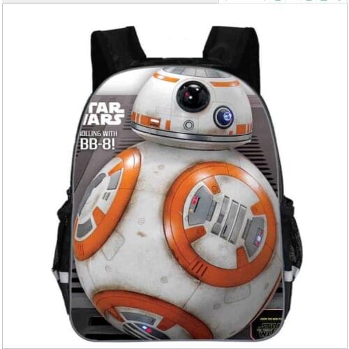 11-16inch Star Wars Backpack Movie The Force Awaken School Bag Darth Vader Yoda Jedi Kids Men Primary Bags Custom made Mochilas