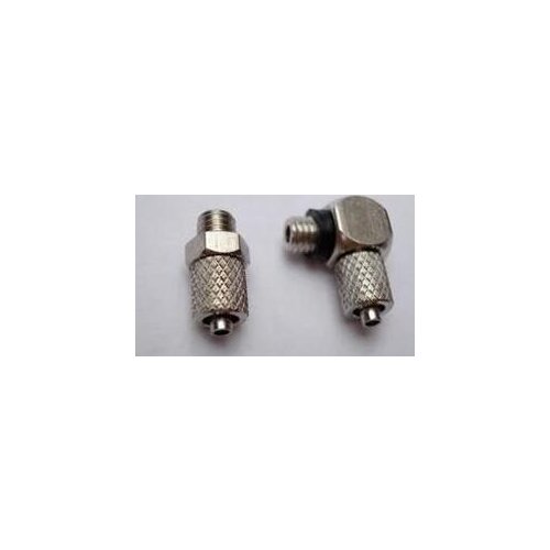 5PCS Tiny windpipe quick joint 90 degrees bend straight M5 M6 teeth/meet outside diameter 4 mm 6 mm screw universal fast