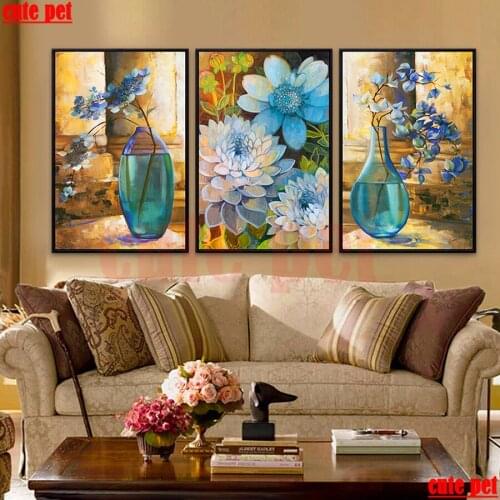 5D Diamond Embroidery Still life vase Diy Full Square Diamond Painting flower Rhinestones Handicraft diamond mosaic Home Decor