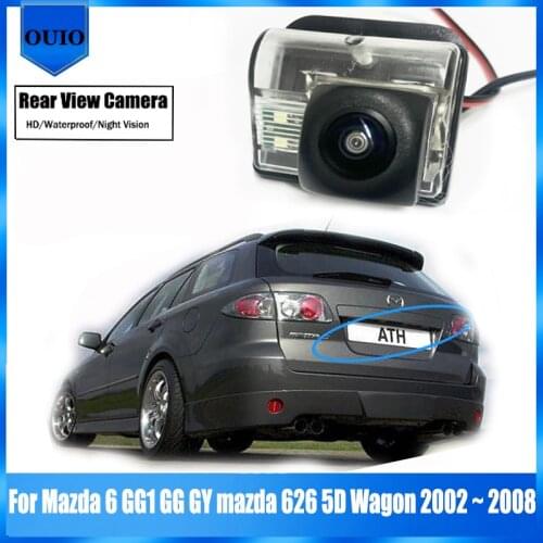 Car Rear View Reverse Back Up Parking Camera For Mazda 6 GG1 GG GY mazda 626 5D Wagon 2002 ~ 2008 Night Vision Waterproof Camera