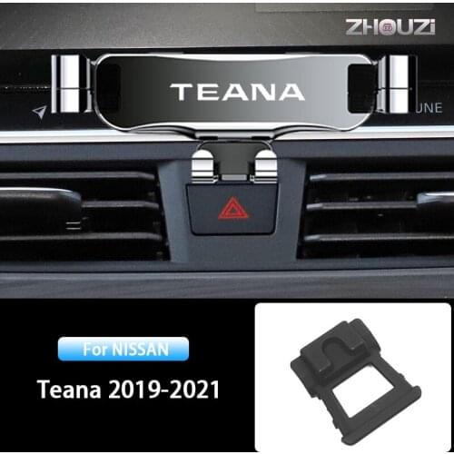 Car Mobile Phone Holder Air Vent Stand GPS Gravity Navigation Bracket For Nissan Teana J34 2019 2020 2021 Car Accessories