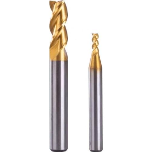 BB TiN Coating End Mills HSS Customized Product 5pcs Metal Cutter Co8 Cobalt D1-32mm 2 3 4 Flutes Router Bit