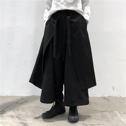 Ladies' new summer fashion trend, dark Day, retro lacing, and loose, straight, plus-size culottes