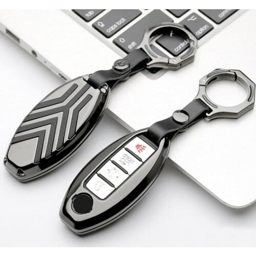 Zinc alloy Key Cover Case Holder For Nissan/ Infini Keychain Remote Fob Shell