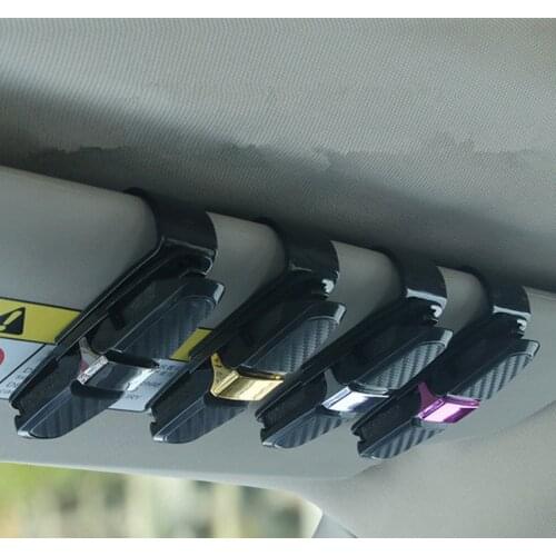 Sunglasses Holder Card Pen Sunglass Clip Car Auto Sun Visor Clip Holder For Sunglasses Eyeglass Car Accessories
