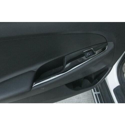 For Hyundai Tucson 2015 2016 2017 Car Window Switch Trim Inner Door Armrest Cover Decoration Only Fit Left-hand Drive 4Pcs