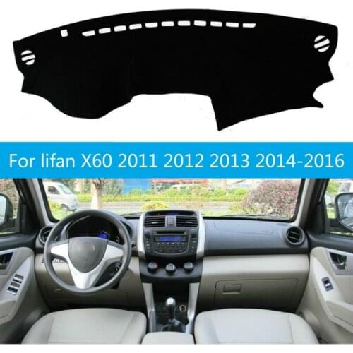 For lifan X60 2011 2012 2013 2014-2016 Dashboard Cover Sun Shade Non-slip Dash Mat Pad Carpet Car Stickers Interior Accessories