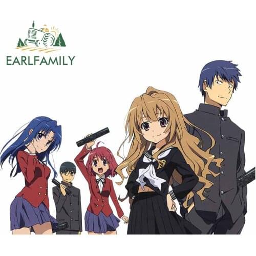 EARLFAMILY 13cm x 9cm For Toradora Scratch-Proof Car Stickers Anime Decal Funny Graffiti Sticker Car Accessories Decoration