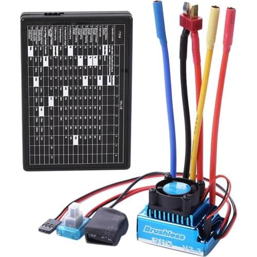 120A Brushless Esc Electric Speed Controller & 1:10 Car 120A Waterproof Brushless Esc + Program Card Combination Details