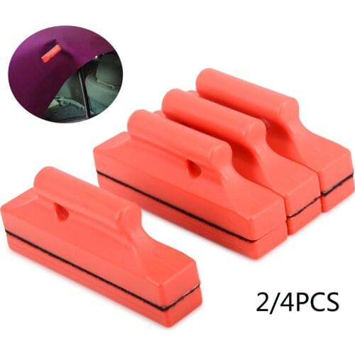 FOSHIO 2/4pcs Vehicle Vinyl Sticker Gripper Strong Magnetic Holder Squeegee for Window Tint Film Wrapping Auto Fixed Aid Tool