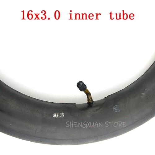 HOT SALE High quality 16X3.0 Inner Tube Electric Scooter & E Bikes 16*3.00 Tube Bent Valve Stem