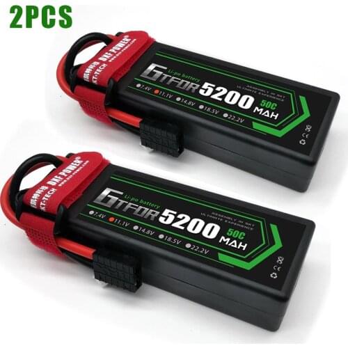 GTFDR 11.1v 5200mah 50C 3s max 100C 3.7V 1000mah 25C max60C replacement parts for rc car traxxas drone