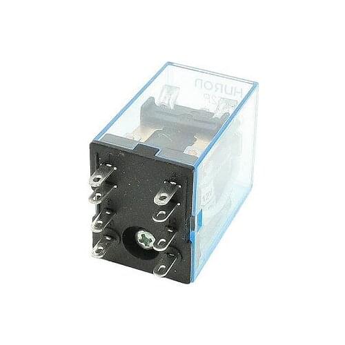 HH52P DC 12V Coil LED General Purpose Power Relay DPDT 8 Pins Free Shipping