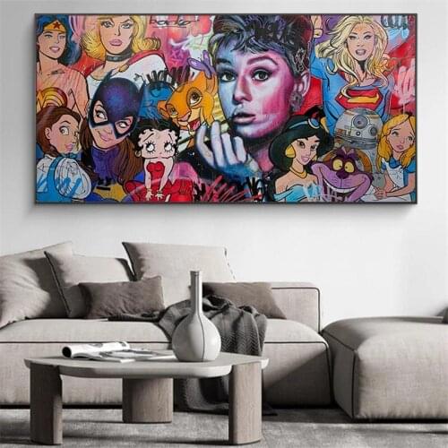 Disney Movie Character Canvas Painting Animated Comics Marvel Hulk Captain America Poster Prints Wall Art Children Birthday Gift