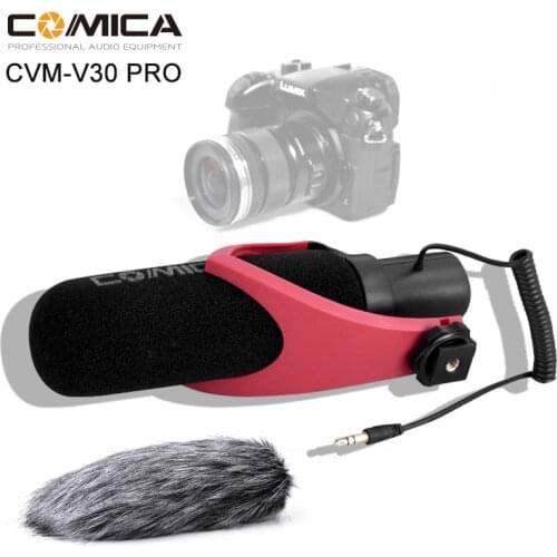 Comica V30 PRO Microphone Directional Condenser Video Interview Recording Mic Microphone for DSLR Camera with Wind muff