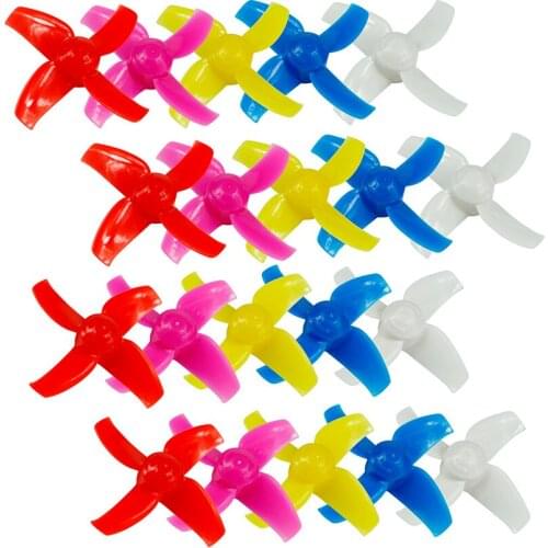 LDARC FPV RC Drone Quadcopter Propellers 40mm 4 Blade 1.0mm Shaft Paddle Brushless Motor Replacement Props