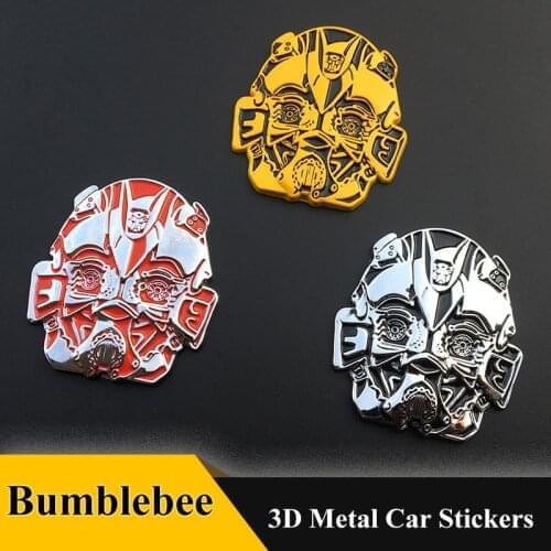 3D Metal Bumblebee super bee Emblem Badge Auto Decal Car Sticker For OPTIMUS Autobots Transformer Dodge Chevrolet Car Styling