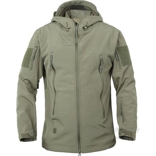 Mege Brand Clothing Coat Men Thicken Warm Military Army Fleece Jacket Patchwork Multi Pockets Polartec Mens Jacket and Coats