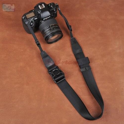 CAM-in Black Quick Sliding Shoulder Neck Strap 38mm For DSLR Camera Canon Nikon Sony Pentax