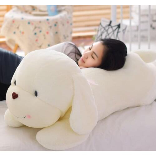 Giant Teddy Dog Plush Toy Soft Plush Animal Pillow Kawaii Stuffed Puppy Dog Doll Baby Cartoon Cushion Girl Kids Birthday Gift