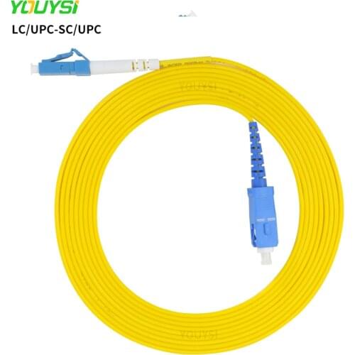 10PCS Simplex LC/UPC-SC/UPC fiber optic patch cord Cable 1m/2m/3m/5m/10m fiber optic jumper cable 2.0mm