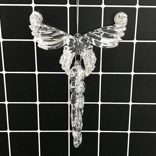 Christmas tree pendant window wedding wedding scene layout 150mm angel wings pendant 1