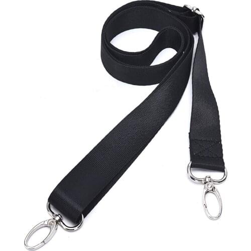 1pcs Black 120x2.5cm Adjustable Nylon Shoulder Bag Belt Replacement Laptop Crossbody Camera Strap