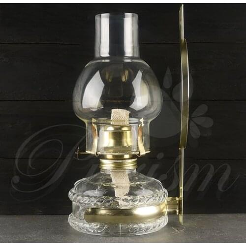 Retro Transparent Glass Kerosene Lamp Rural Nostalgia Classic Lantern Fireplace Oil Light Home Desktop Ddecoration Candle Holder
