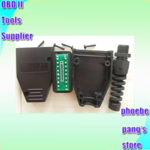 25% off FINETRIP Universal Plastic DIY For Car Cable Case OBD Male Plug OBD2 16Pin Connector J1962 Wholesale 50pcs