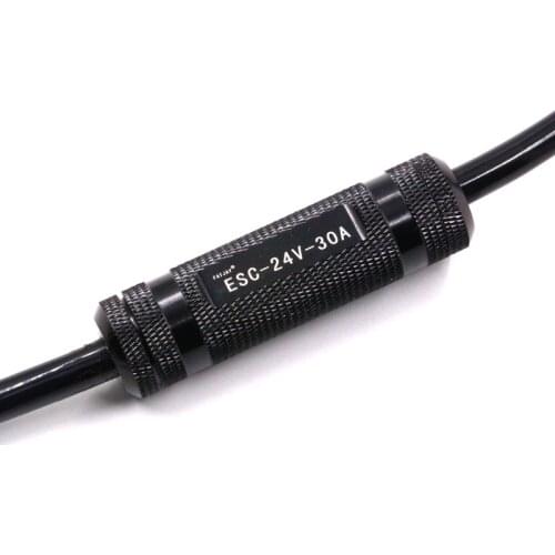 FATJAY 2-way 30A IPX8 waterproof ESC speed controller 2-6s 24V 5V/3A BEC depth of 100M All aluminum alloy for thruster RC boat