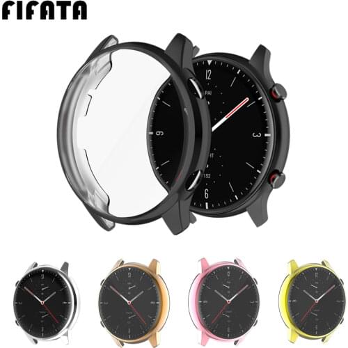 FIFATA Soft TPU Full Protector Case Cover For Amazfit GTR 2 Watch Edge Frame Shell Protect Bumper For Xiaomi Huami Amazfit GTR2