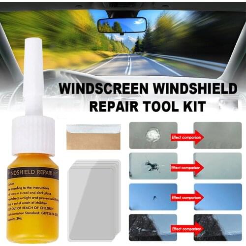 Automotive Car Glass Nano Repair Fluid Car Window Glass Crack Chip Repair Tool DIY Auto Windshield Repair Kit Car Accessories