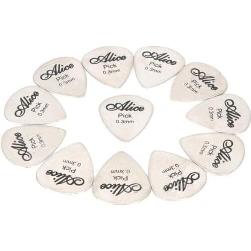 120pcs Standard Shaped Stainless Steel Guitar Picks Plectrum 0.3mm