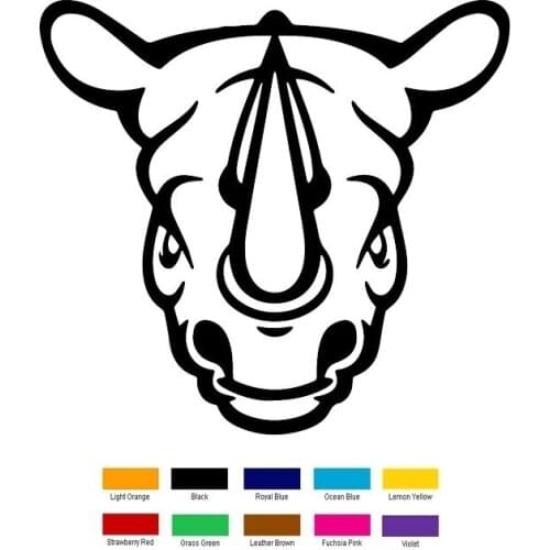 15*12cm Tribal Rhino Rhinoceros Sticker For Window Bumper Laptop Kayak Vinyl Decal