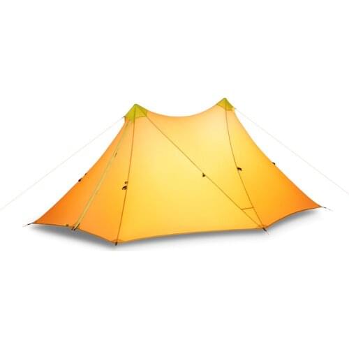 2 Persons Camping Tent Ultralight Outdoor Nylon Both Sides Silicon Coating Tent Camping Waterproof Backpacking Tents 4 Season