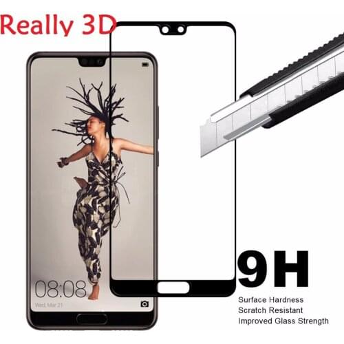 3D Full Curved Tempered Glass For Huawei P20 Lite Screen Protector For Huawei P20 Pro P20 Screen Protector Glass Full Cover