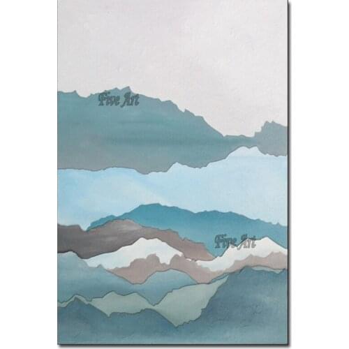 Abstract Mountain Landscape Oil Painting Unframed Canvas Wall Paintings Art Texture Acrylic Art Picture For Homw Showpieces