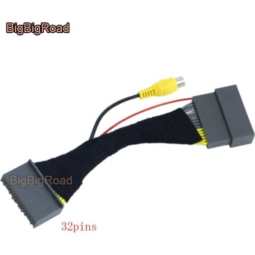BigBigRoad For Honda CRV CR-V 2012 2013 2014 2015 2016 2017 Car Adapter Connector Wire Cable Rear View Parking Camera
