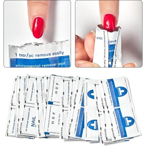 20 pcs/set Nail Gel Polish Remover Lint-Free Wipes Napkins For Manicure Remover Pads Paper Nail Cutton Pads