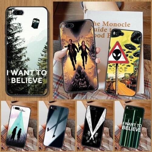 The X Files I Want to Believe Phone Case For Xiaomi Mi Note 8 9 10 11 9T 10T A3 Lite Pro Ultra black art Etui trend cover luxury