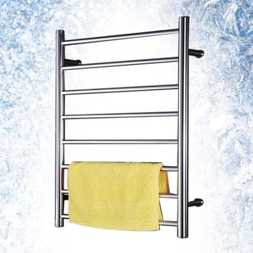 Mirror Polish Stainless Steel 304 Electric Wall Mounted Towel Warmer,Bathroom Accessories Racks,Heated Towel Rail TW-RD8