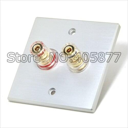Hi-End Home theater gold plated Wall binding post hifi binding post terminal socket on the wall