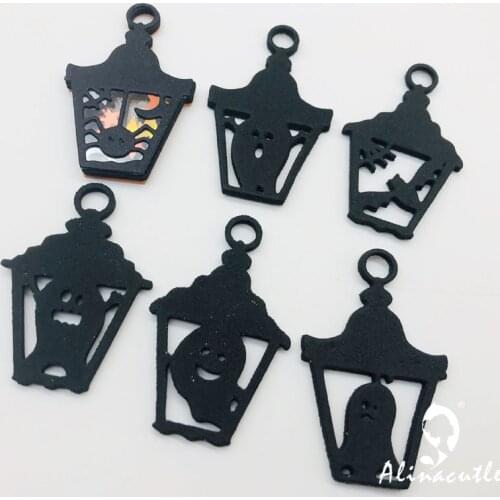 Metal Cutting die Cut Halloween Goast Lamp Set Scrapbooking Paper Craft Handmade Card Punch Art Cutter Alinacutle