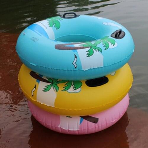 Inflatable Swimming Circle Thickened 100cm Adult Kids Pool Floats Training Aid Water Toys