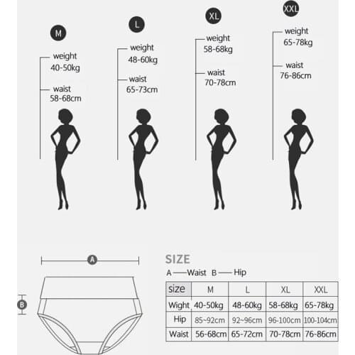 Lingerie Women Panties Pure Cotton BreathableHigh Waist 4Pcs/set Seamless Ladies Sexy Lace Comfort Underwear Body Shaper Female