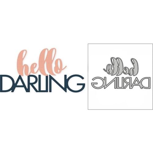 New Hello My Dear Words 2020 Metal Cutting Dies for DIY Scrapbooking Paper and Card Making Decorative Embossing Craft No Stamps